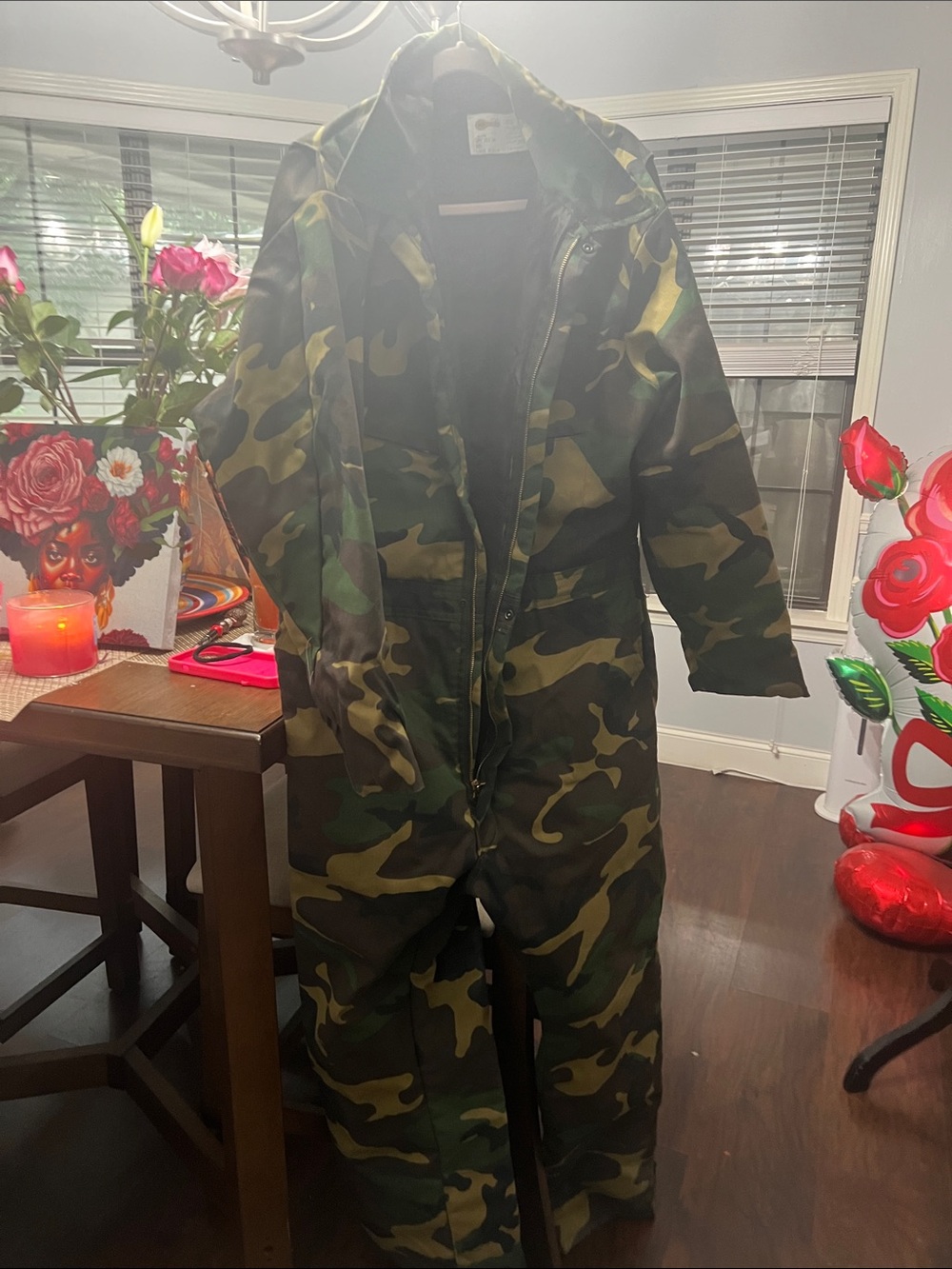 Men’s Camouflage Coverall Suit - Green Camo
